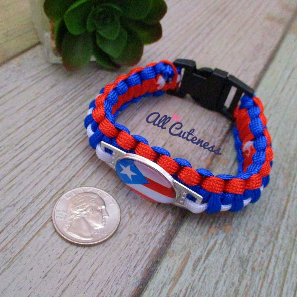 Puerto Rico Flag Bracelet - Picture 10 of 13